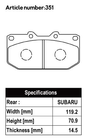 ACRE BRAKES スバルインプレッサ適合表