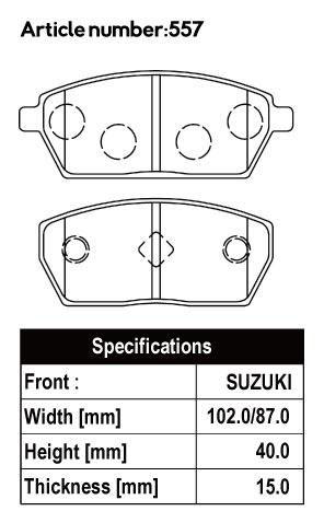 ACRE BRAKES スズキエブリィ適合表