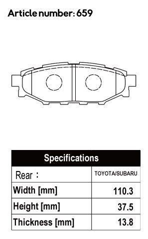 ACRE BRAKES スバルG4適合表